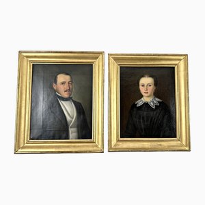 Portraits, Allemagne, 1850, Set de 2