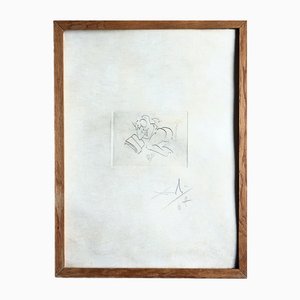 Salvador Dali, Nude, Hand-signed etching, dated 1967