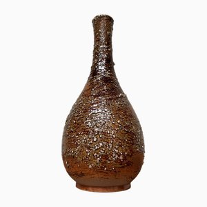 Shigaraki Ware Ikebana Flower Vase, 1960s