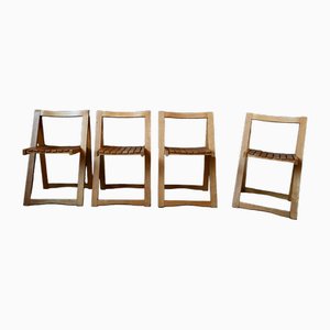 Chaises Pliantes par Aldo Jacober, Italie, 1960s, Set de 4