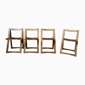 Italian Folding Chairs by Aldo Jacober, 1960s, Set of 4
