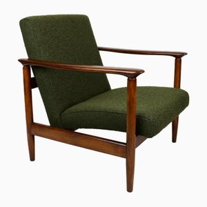 GFM-142 Chair in Olive Bouclé attributed to Edmund Homa, 1970s