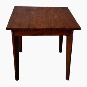 Tavolo da locanda quadrato in legno, anni '50