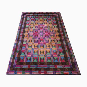 Vintage Geometric Italian Woolen Rug by Missoni for T&J Vestor, 1980s