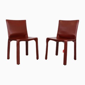 Cab 412 Chairs by Mario Bellini for Cassina, Set of 2