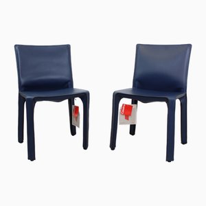 Cab 412 Chairs by Mario Bellini Cassina for Cassina, Set of 2