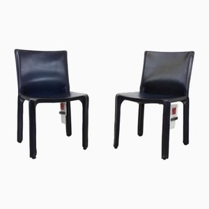 Cab 412 Chairs by Mario Bellini Cassina for Cassina, Set of 2