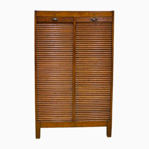 Modernist Roller Blind Cabinet, Czechoslovakia, 1930s