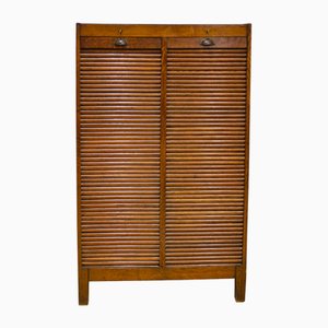 Modernist Roller Blind Cabinet, Czechoslovakia, 1930s