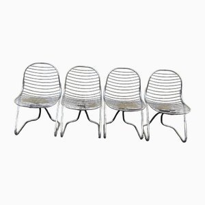 Chaises de Jardin en Acier par Gastone Rinaldi pour Rima, Set de 4