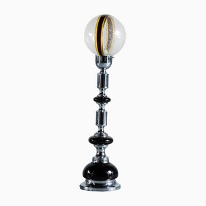 Vintage Stehlampe mit abstraktem Farbband von Mazzega, Italien, 1970er