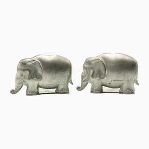 Mid-Century Lopirin Elephant Bookends, 1970s, Set of 2