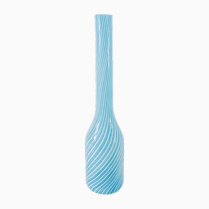 Italienische Mid-Century Murano Glas Swirl Vase von Made Murano Glass