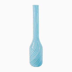 Mid-Century Italian Murano Glass Swirl Vase from Made Murano Glass