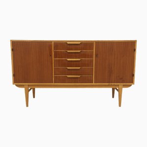 Credenza in teak e quercia di Bertil Fridhagen per Bodafors, Scandinavia, 1960