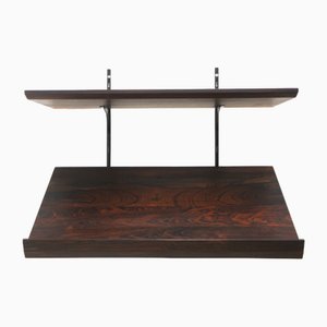 Scandinavian Wall Shelf in Rosewood, 1960