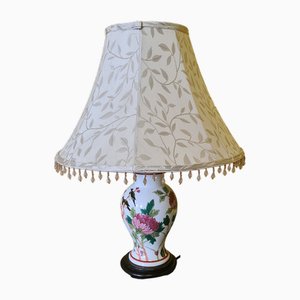 French Porcelain Table Lamp, 1980s