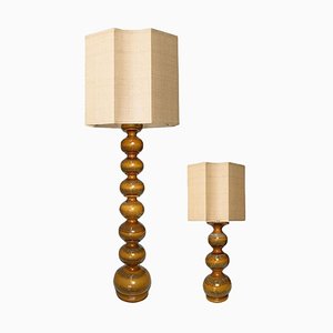 Ceramic Floor Lamps by Rene Houben, 1960s, Set of 2