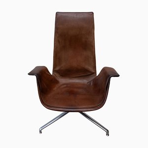 Model Fk 6725 High Back Tulip Swivel Chair attributed to Fabricius, Kastholm for Kill, 1964