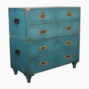 Painted English Military Chest