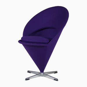 Silla Cone de Verner Panton para Plus Linje, Dinamarca, años 60