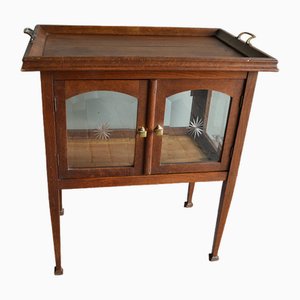 Antique Art Deco Oak Tea Cabinet
