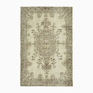 Alfombra turca vintage en beige