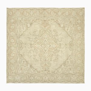 Large Vintage Beige Area Rug