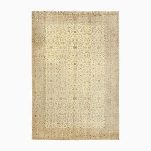 Alfombra turca vintage en beige