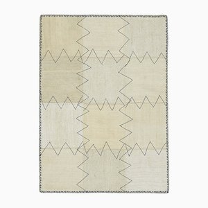 Beige Hemp Kilim Rug, 2000s