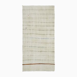 Tapis Kilim en Chanvre Beige, 2000s