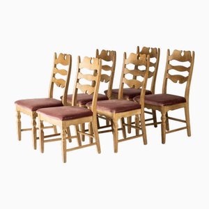 Modernist Razorblade Dining Chairs by Henning Kjærnulf, 1960s