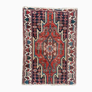 Vintage Distressed Mazlaghan Rug, 1950s