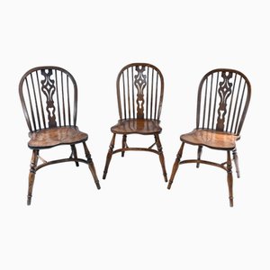 Windsor Side Chairs, Set of 3