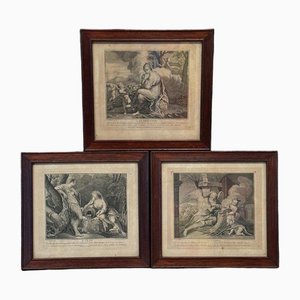 Scenes from Antiquity, 18th Century, Engravings, Set of 3