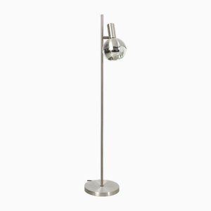 Vintage Floor Lamp in Aluminum and Chrome