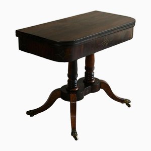 Brown Rosewood Card Table