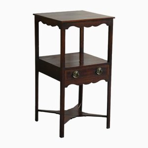 Vintage Brown Mahogany Nightstand