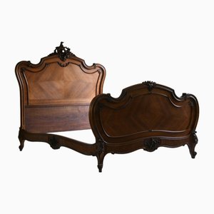 Vintage French Walnut Bed