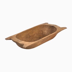 Brown Wooden Bowl, 1900s