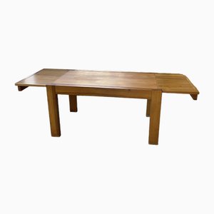 Vintage Elm Dining Table from Maison Regain, 1960s