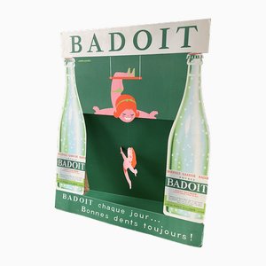 Badoit Advertisement on Cardboard, 1950s