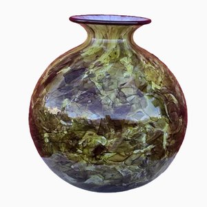 Große Vintage Murano Vase mit Fat Body