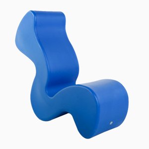 Sedia Phantom blu di Verner Panton, anni '90