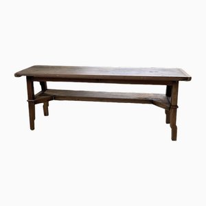 Antique Walnut Bench, 1890s