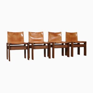 Monk Chairs by Tobia & Afra Scarpa for Molteni, Italy, 1974, Set of 4