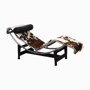 LC4 Chaise Lounge in Pony Skin by Le Corbusier & Charlotte Perriand for Cassina, 1980s