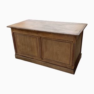 Vintage Double-Sided Oak Counter with Drawers, 1950s