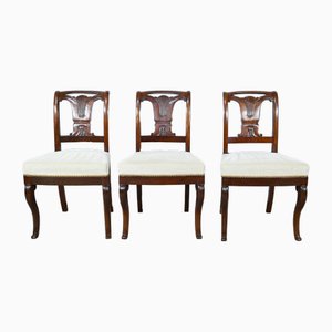 Antique Cuban Mahogany Chairs, Set of 5