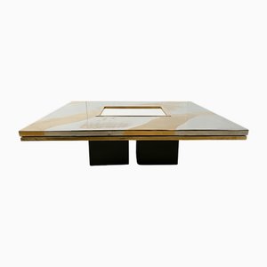 Etched Brass Coffee Table by Christian Heckscher, 1970s